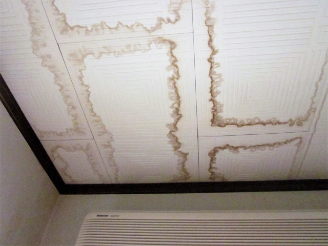 屋根修理・天井の雨漏りシミ